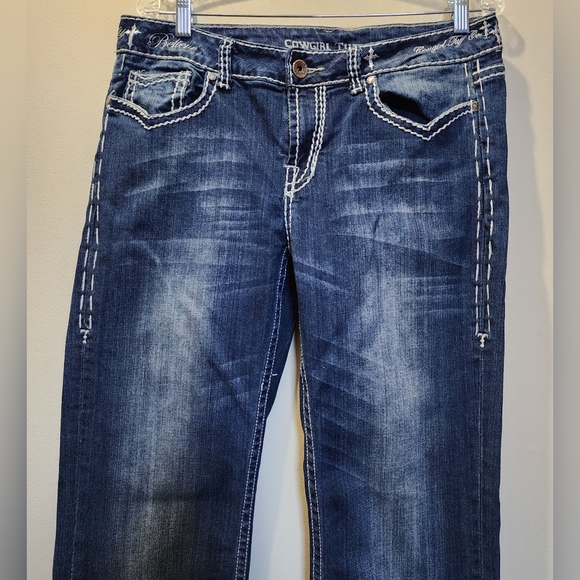 Cowgirl Tuff Co. Women's Western Jeans  - Believe It's Possible 32x31 Bootcut - Picture 2 of 16
